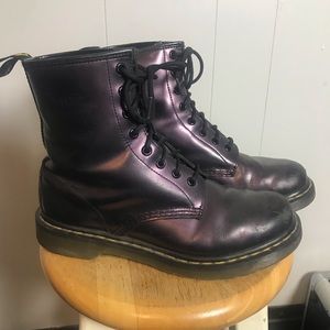 Dr. Martens Purple 1480 Metallic Leather Boots